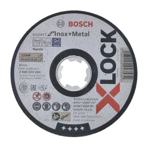 Bosch X-LOCK efmetalinox rez ploča 2608619263