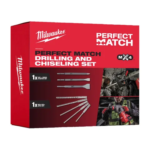 Milwaukee – Set burgija,dleta i špic SDS+Mx4 – 4932492654