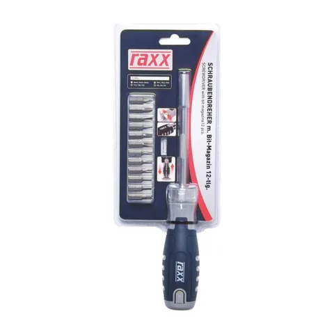 Raxx – Odvijač sa bit-magacinom 12 delova – RAXX1293497