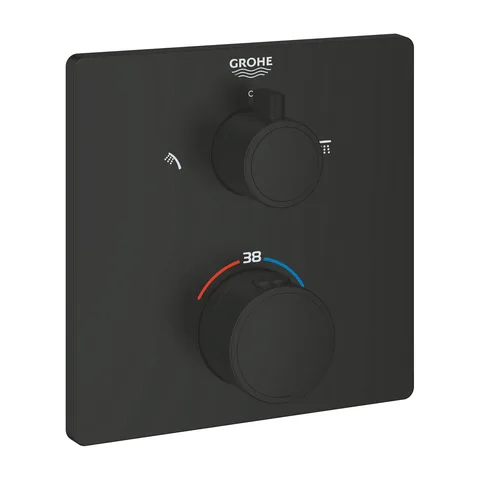 Grohe Grohtherm Termostatski Mešačsa 2 Funkcije Sa Stop Ventilom Matte Black 1022092430