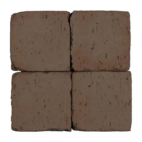 Podna opeka – kaldrma Réglisse (Rairies Montrieux, Boja: Braon, Dimenzije: 10,5 x 10,5 cm)