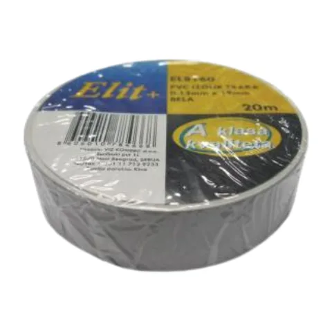 Izolir traka bela PVC 19mm/20m