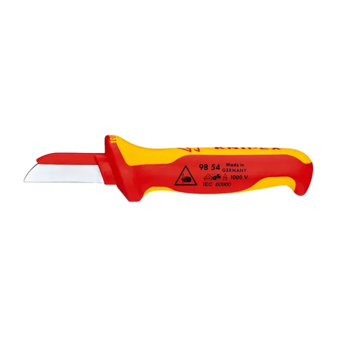 Knipex – Nož za električare, 1000V VDE, ravni, pokriven, 190mm – 98 54
