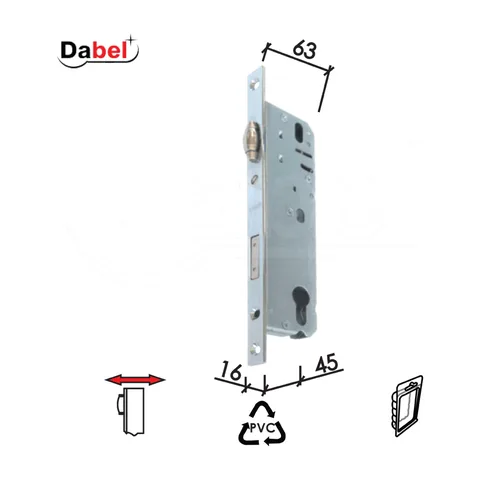 Brava za pvc v. B2037 R 45/-/16/- Hrom Q