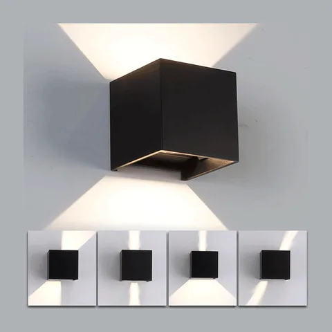 BARCAROLA-E spoljna lampa sa usmerivačima crna 10×10,5×10,5cm (74024)