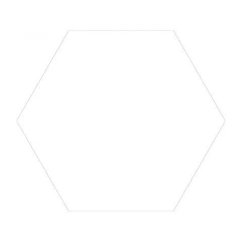 Hexagon White granitne pločice 22,5×25,9