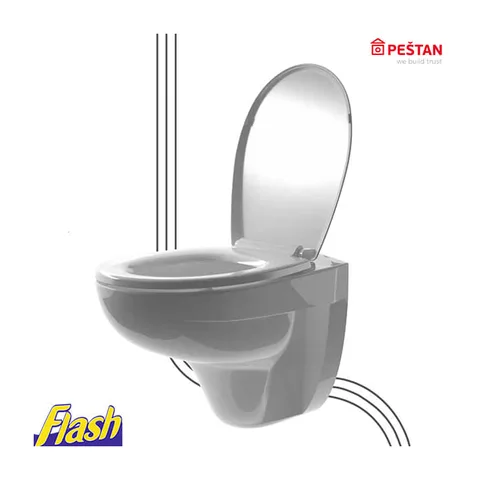 Konzolna WC šolja sa daskom – FLUENTA Basic Classic – Peštan