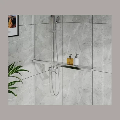 Polica za tuš kabinu Walk-In hrom