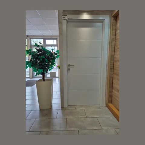 Sobna vrata Bela 5 polja PVC MDF