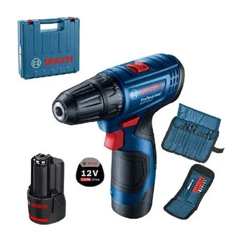 Bosch aku bušilica/odvrtač GSR 120-Li +2×2,0 Ah +pribor 06019G8002