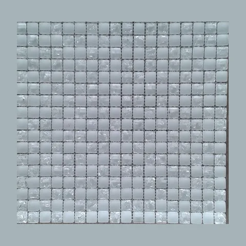 STAKLENI MOZAIK SUPERWHITE-C 300*300*8MM