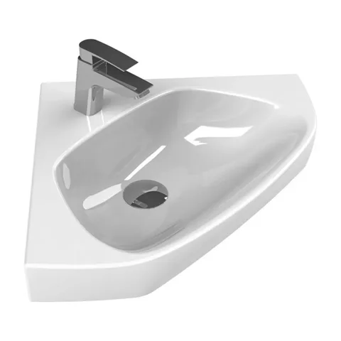 Ugaoni lavabo Turkuaz Arda 46×46 cm – keramicki umivaonik