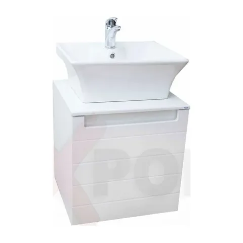 Ormar za kupatilo ART konzolni 50 cm i umetnički lavabo 35-800-A3