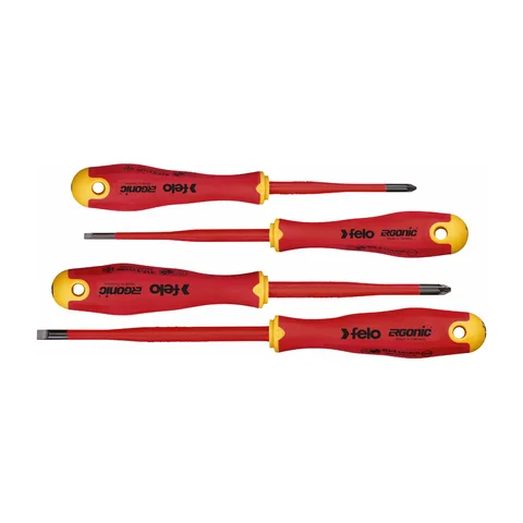 Felo – Set dielektrični šrafcigeri Ergonic VDE E-slim SL/Z, 4 komada – 41784198