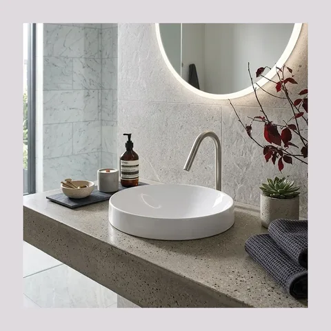 AXA DP ugradni lavabo Ø 40 cm beli sjaj (8410001)