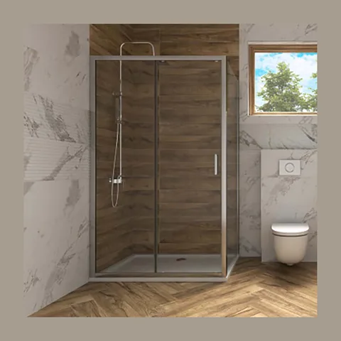 Tuš paravan COPEN PROJECT – fiksni bočni panel (Paravan, Dimenzije: 130×195)