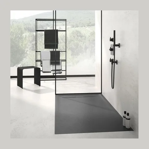 Geberit Sestra 160×90 tuš kada Grafit