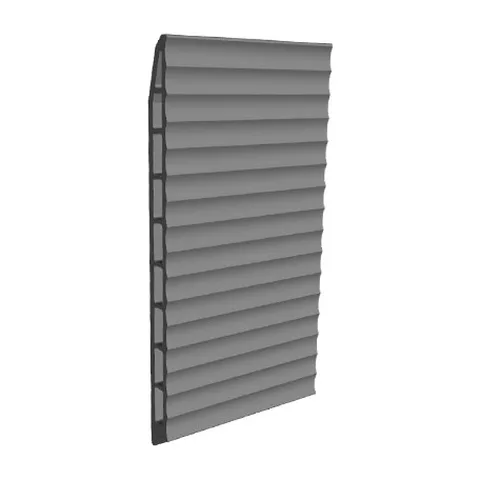 Ventilisani fasadni sistem CORRUGATED DESIGN (Favemanc, Boja: Svetlo siva / Tamno siva)