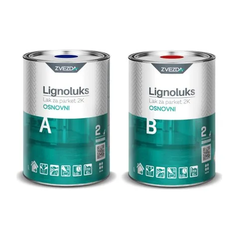 LIGNOLUKS OSNOVNI LAK ZA PARKET .A+B 1+1lit 2K