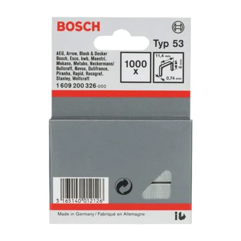 Bosch – Spajalica od tanke žice tip 53 11.4×0.74x6mm – 1609200326