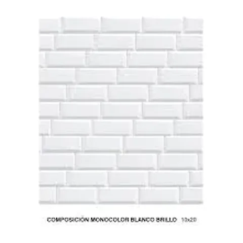 Metro pločice BLANCO Biselado Brillo 10×20 – SJAJ