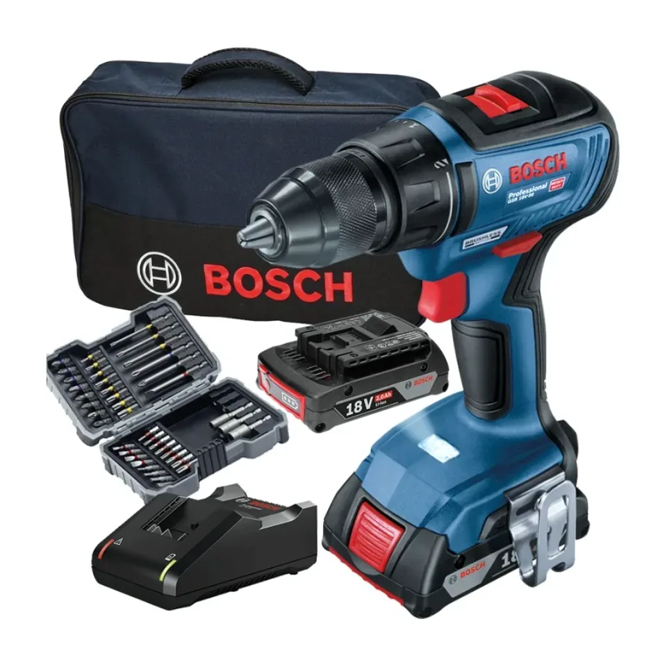 Aku bušilica Bosch 18 V 3x2.0 Ah GSR 18V-50