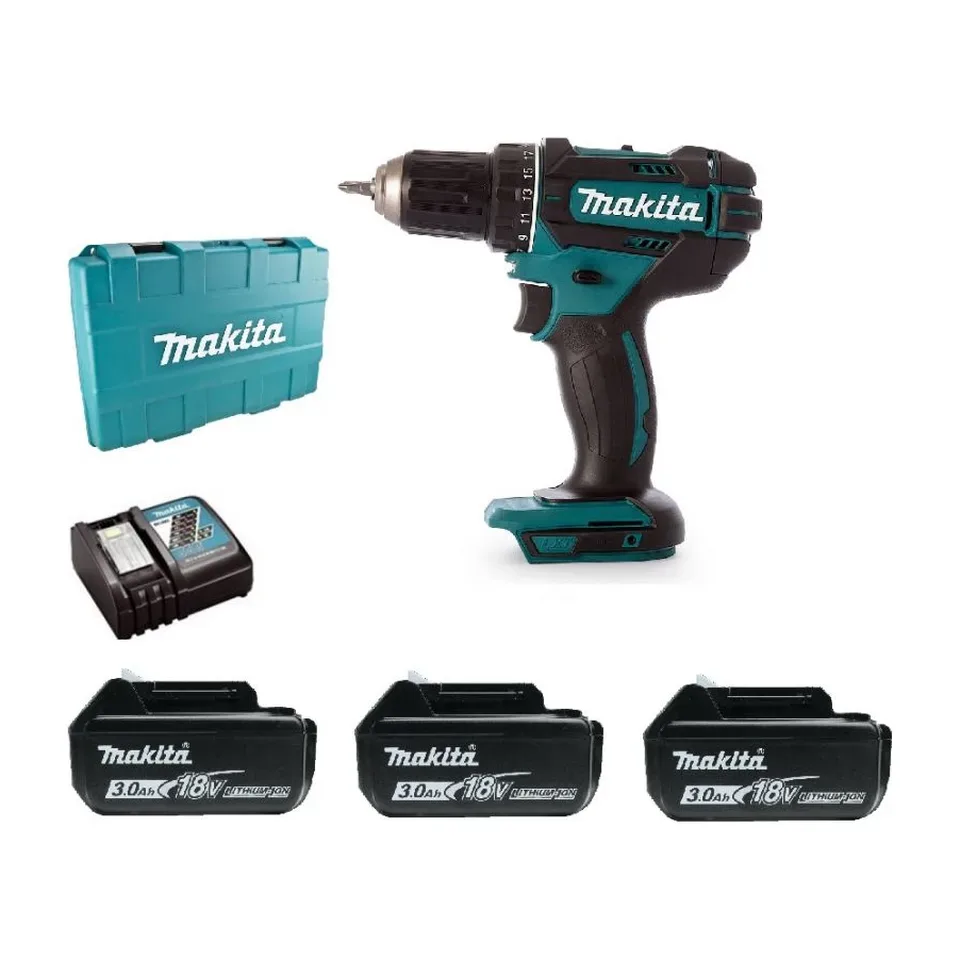 Aku bušilica-odvijač Makita DDF482 18V, 3x3,0 Ah