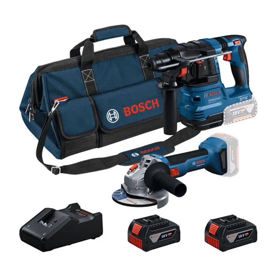 Aku set alata Bosch GBH 18V-22 + GWS 18V-8 + 2x4.0Ah + GAL 18V-40 0615V0003C