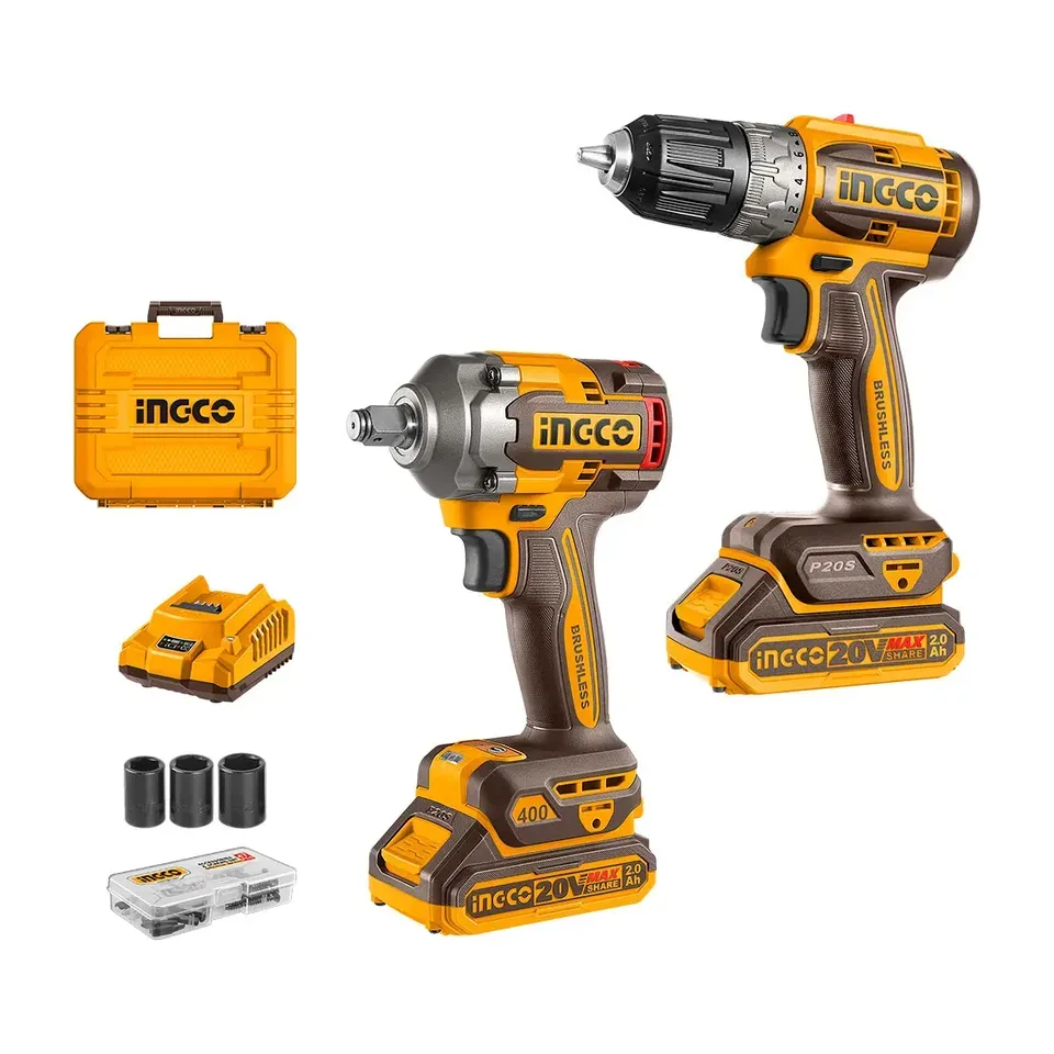 Aku set alata Ingco 20 V (CIDLI206681 + CIWLI20401) CKLI20275E