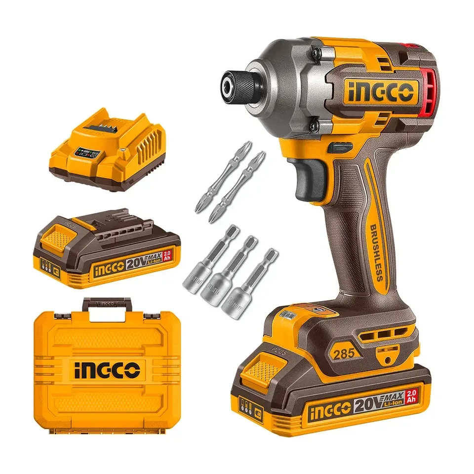Aku udarni odvijač Ingco Super 20V / 285 Nm / 1/4"