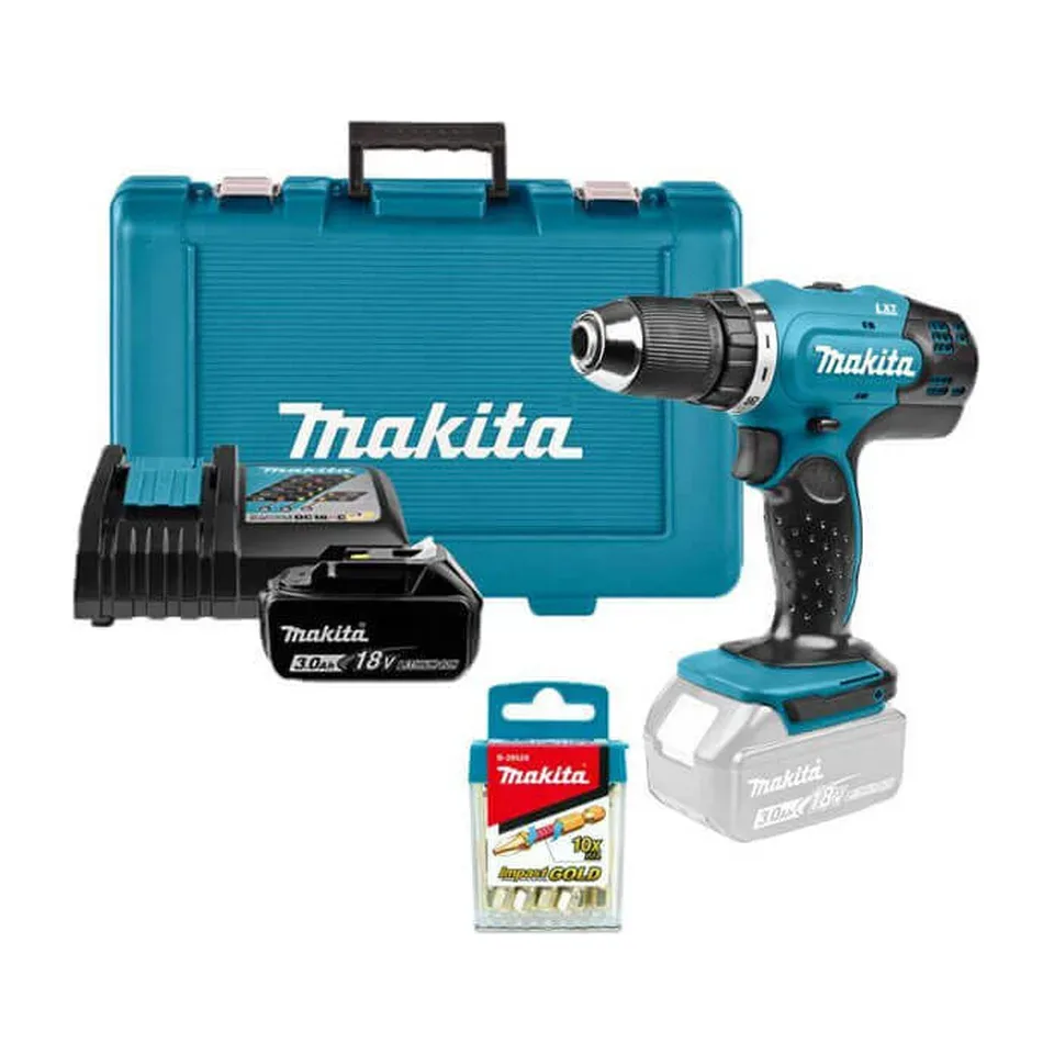 Akumulatorska bušilica Makita + set nastavaka B-42874 DDF453RFE1