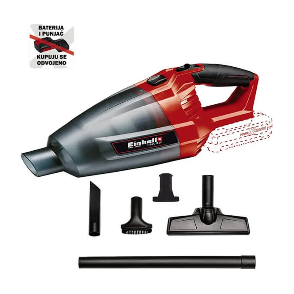 Akumulatorski ručni usisivač Einhell Power X-Change TE-VC 18 Li-Solo / 540 ml