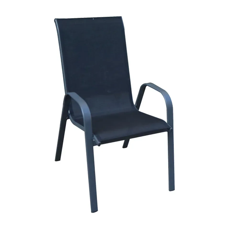 Baštenska stolica Green bay Como crna 54.5 x 71 x 96 cm