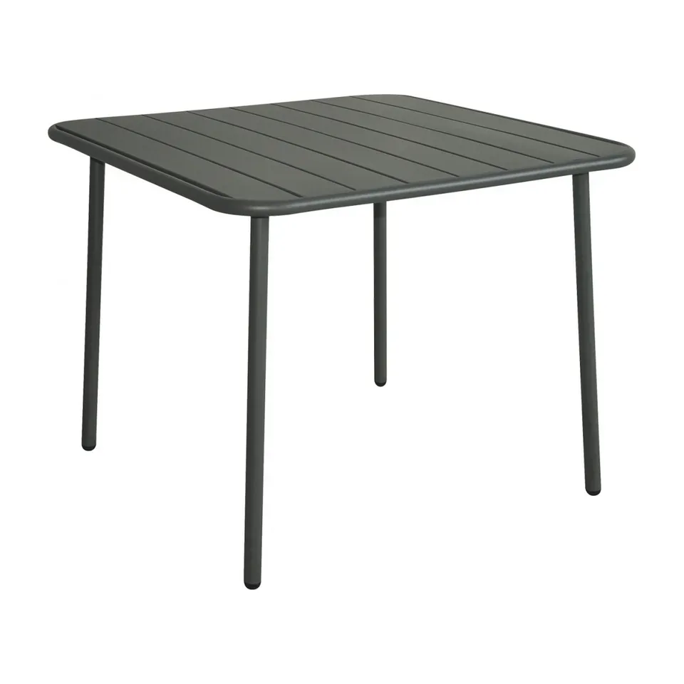 Baštenski sto Green bay Cadiz siva 90x90x72 cm
