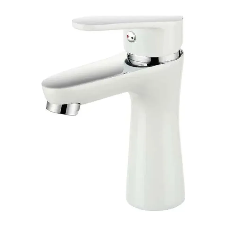 Baterija za lavabo Diplon bela i hrom ST2562WH