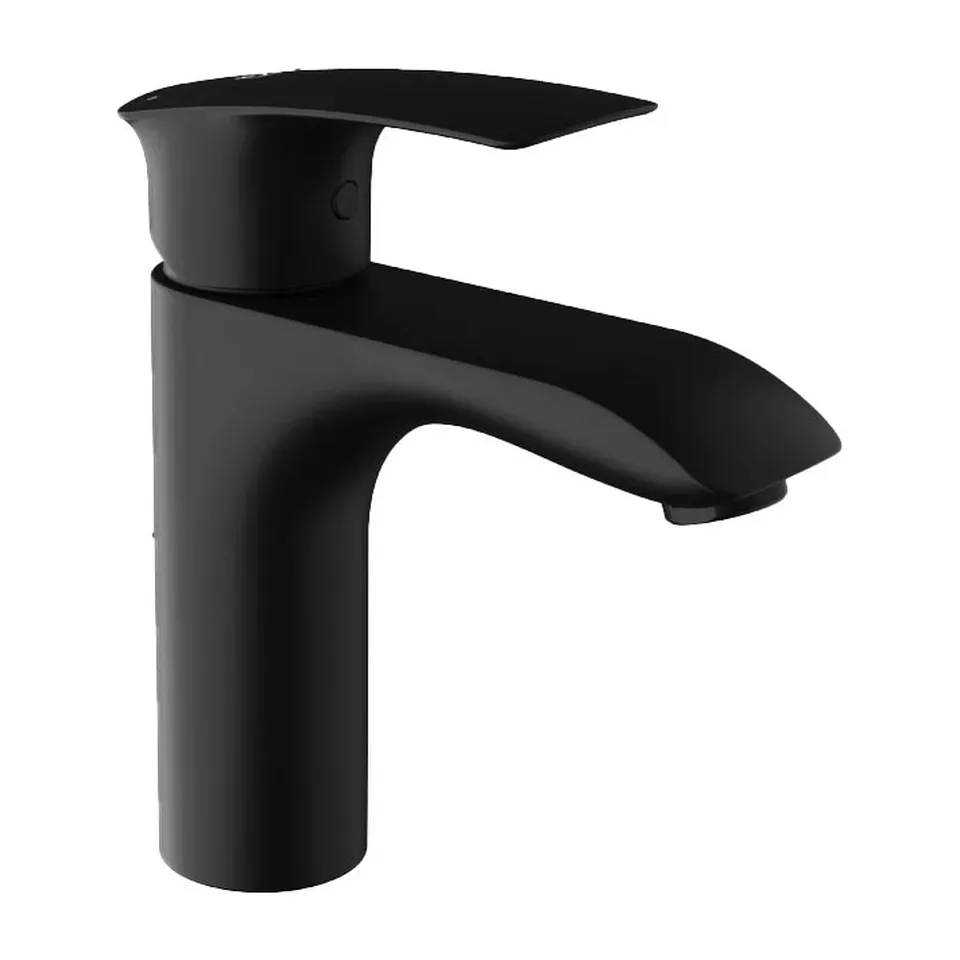 Baterija za lavabo Herz Elite black crna e11B, jednoručna, samo armatura