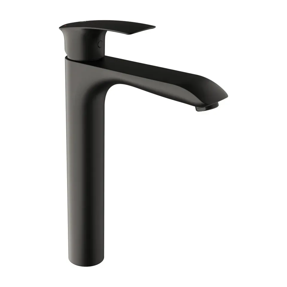 Baterija za lavabo Herz Elite Black crna povišena E12B