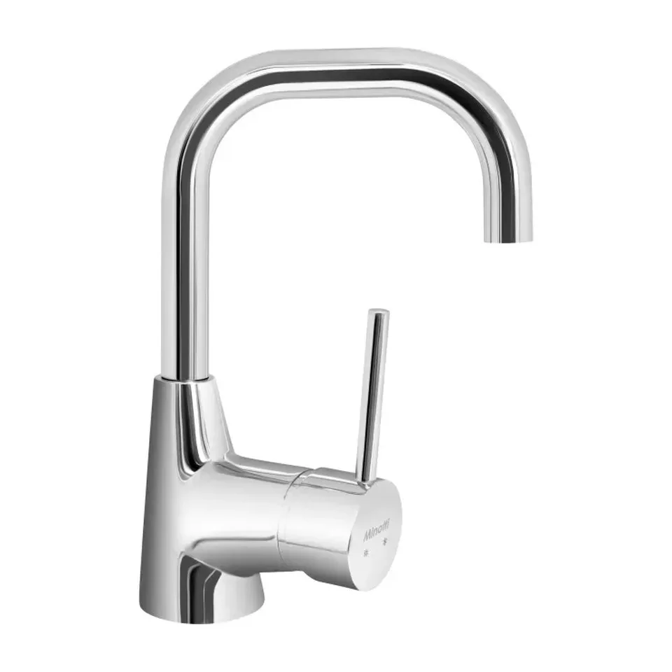 Baterija za lavabo Minotti Tubo hrom povišena sa pomičnom lulom