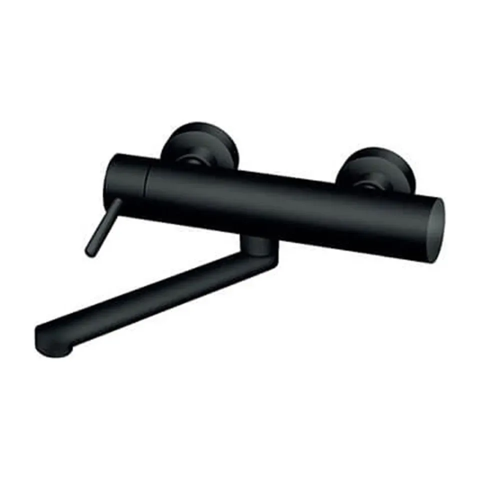 Baterija za lavabo Rosan Dark crna mat izliv 200 mm