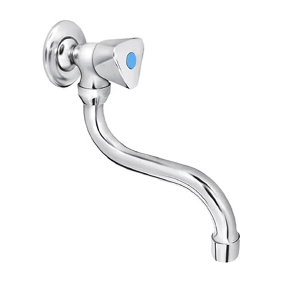 Baterija za lavabo Rosan Piccolo hrom zidna za hladnu vodu, 140 mm