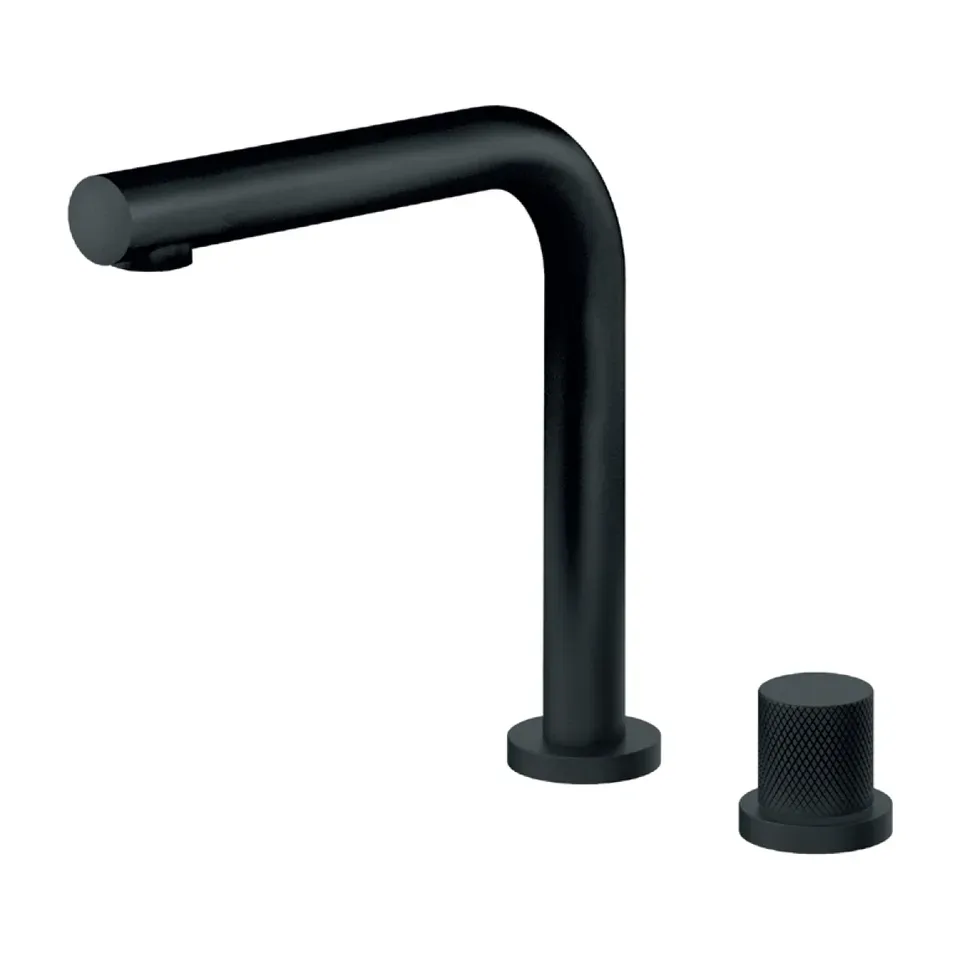 Baterija za lavabo Rosan S2 Black crna mat podgradna visoka