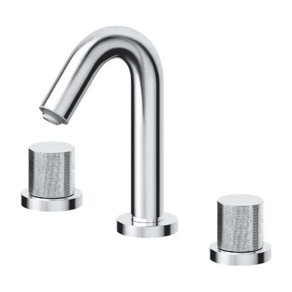Baterija za lavabo Rosan S2 hrom dvoručna / kratki izliv