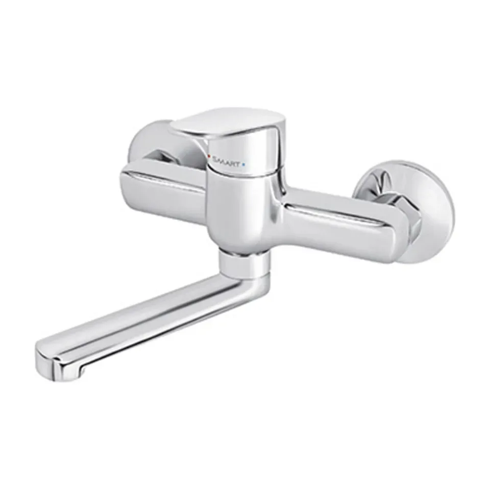 Baterija za lavabo Rosan Smart hrom zidna, izliv 150 mm