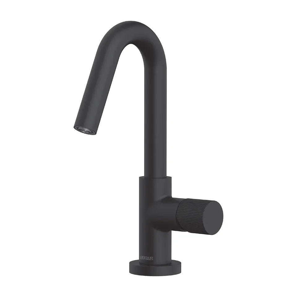 Baterija za lavabo Rosan Stolz S4 crni mat srednja