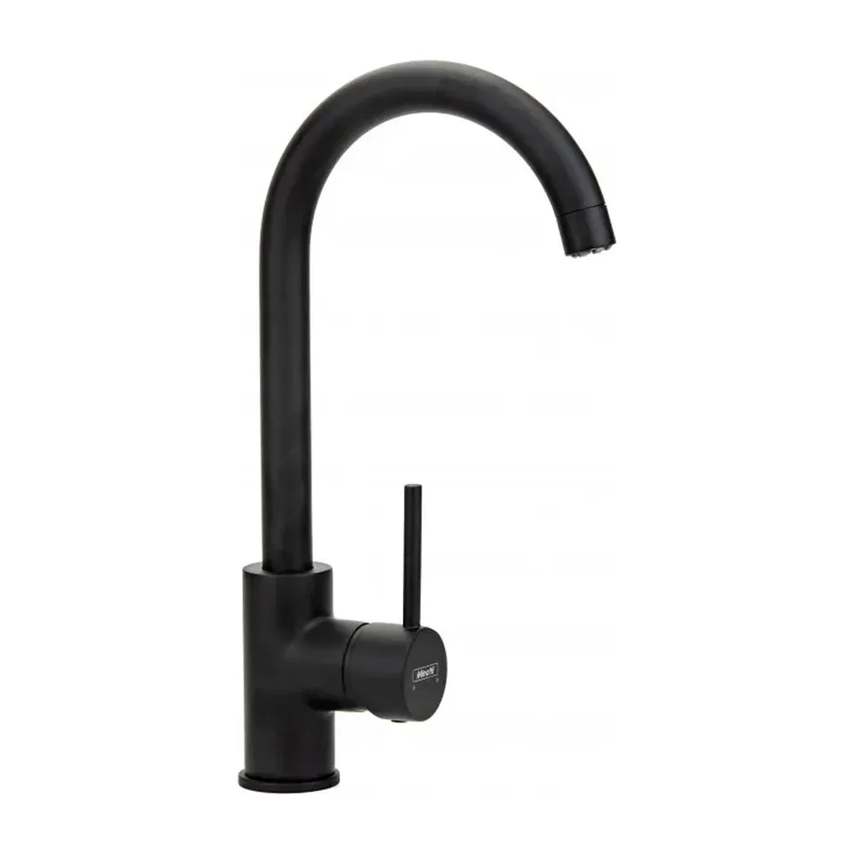 Baterija za sudoperu Minotti Tubo crna labud / 2 cevi