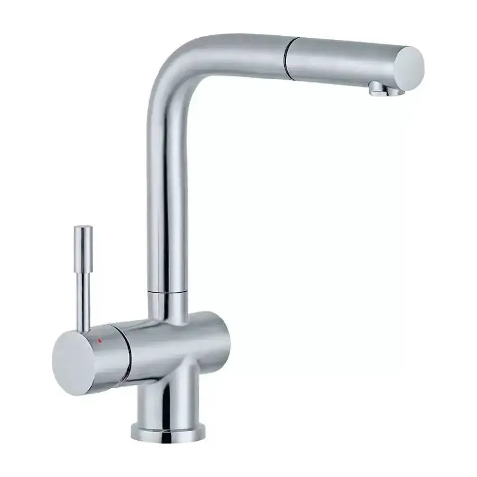 Baterija za sudoperu Rosan Steel inox sa izvlačnim tušem 3 cevi