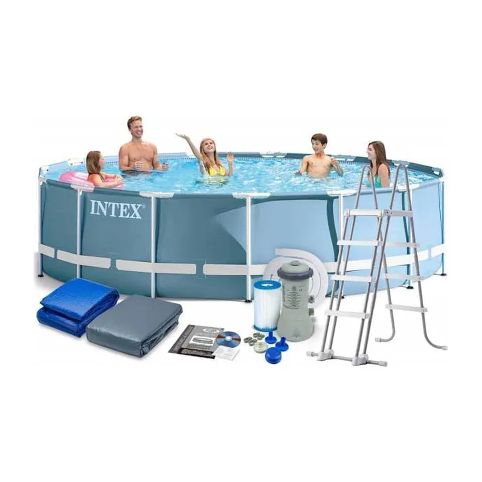 Bazen sa konstrukcijom Intex Prism Frame siva 6.1 x 1.32 m