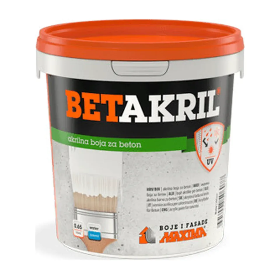 Boja za beton Maxima Betakril crna, 650 ml