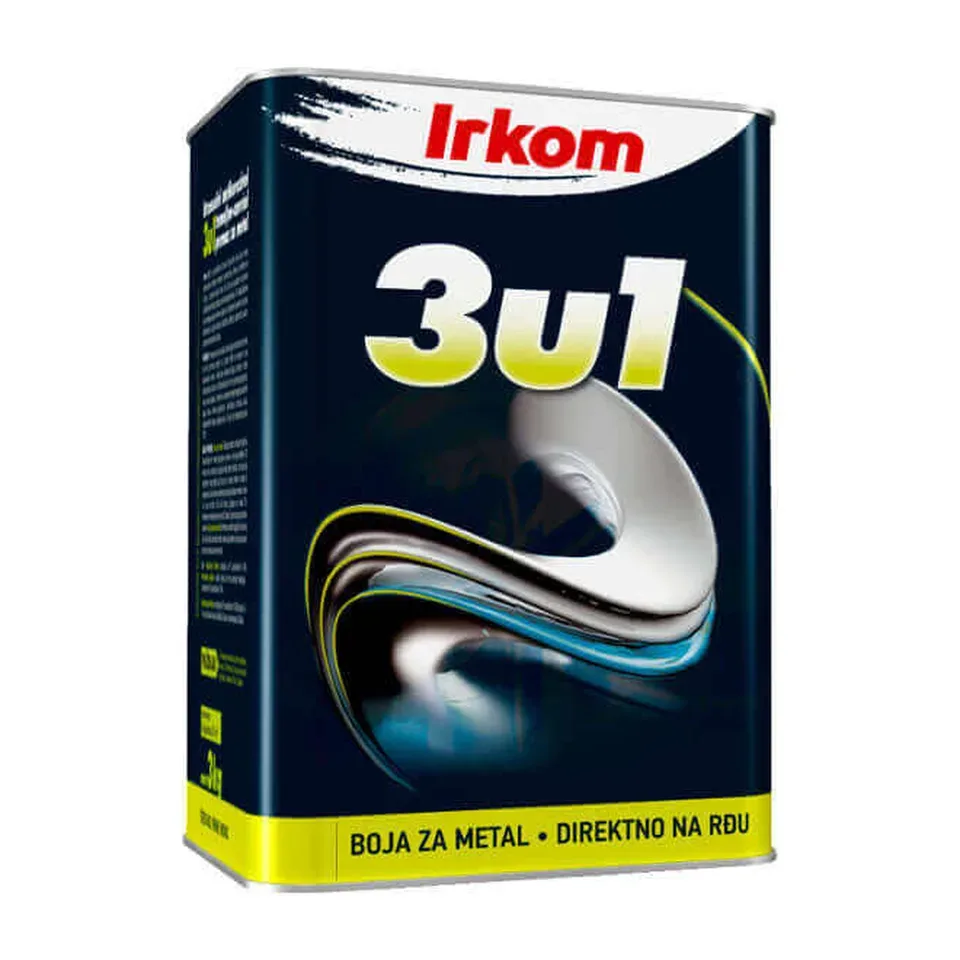 Boja za metal Irkom 3u1 RAL 7038 siva, 3 kg