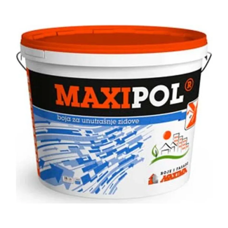 Boja za zidove Maxima Maxipol bela, 3 l